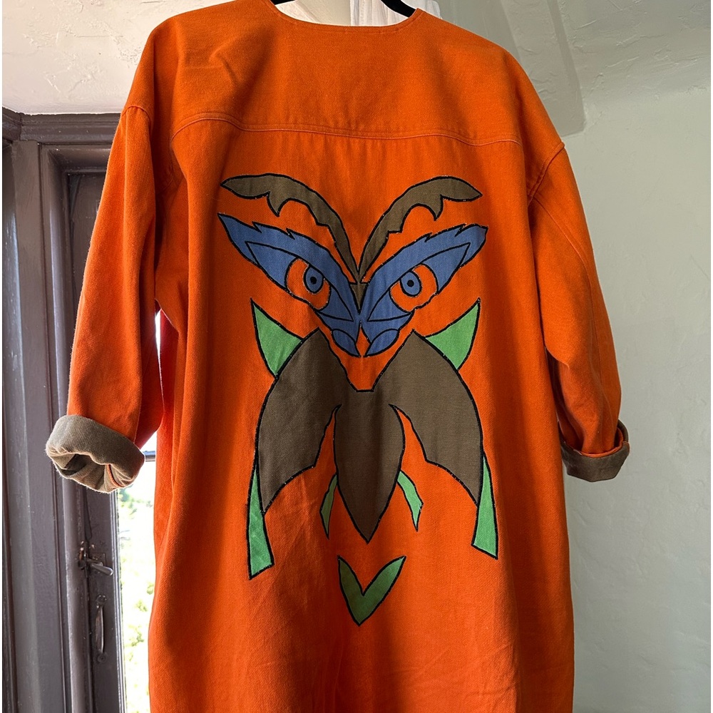 Tiki Print Designed jacket Coat